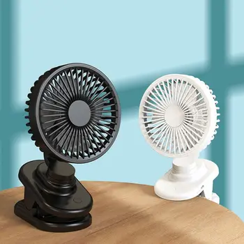 

Portable Mini Clip Stroller Fan Rotatable USB Rechargeable Air Cooler Personal Desktop Electric Cooling Tool for Home