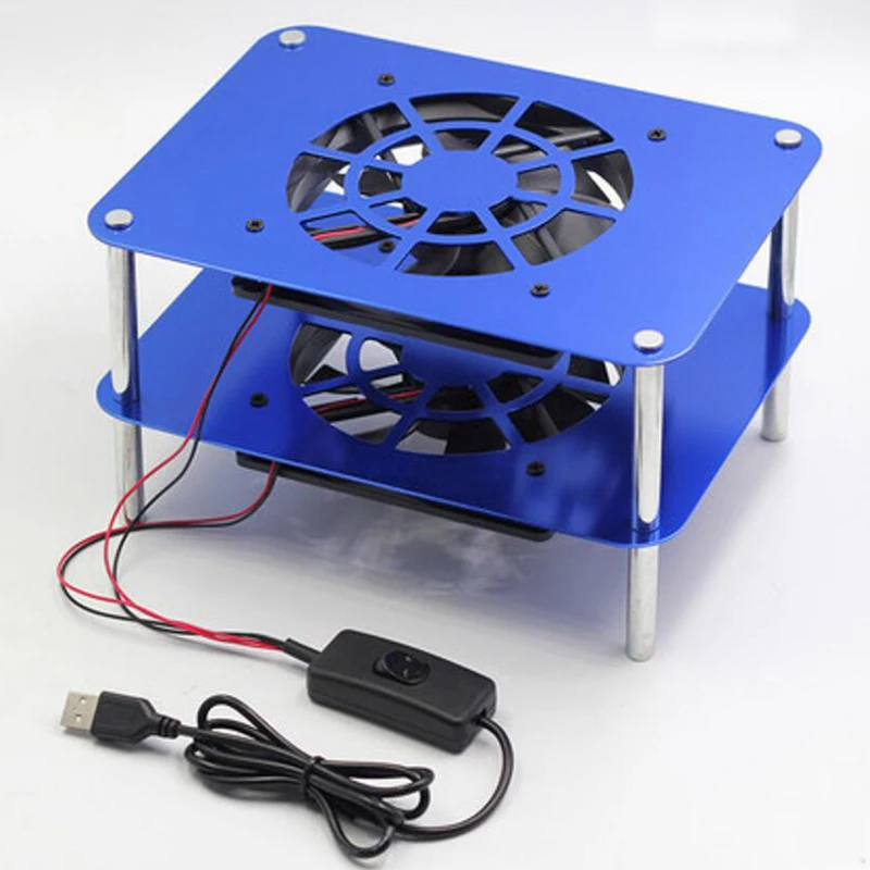 Cremalheira de Refrigeração Usb com Ventilador para Modem Ótico Caixa de tv Disco Rígido Móvel 12cm Ventilador Silencioso Dissipador de Calor com Interruptor - Imagem 6