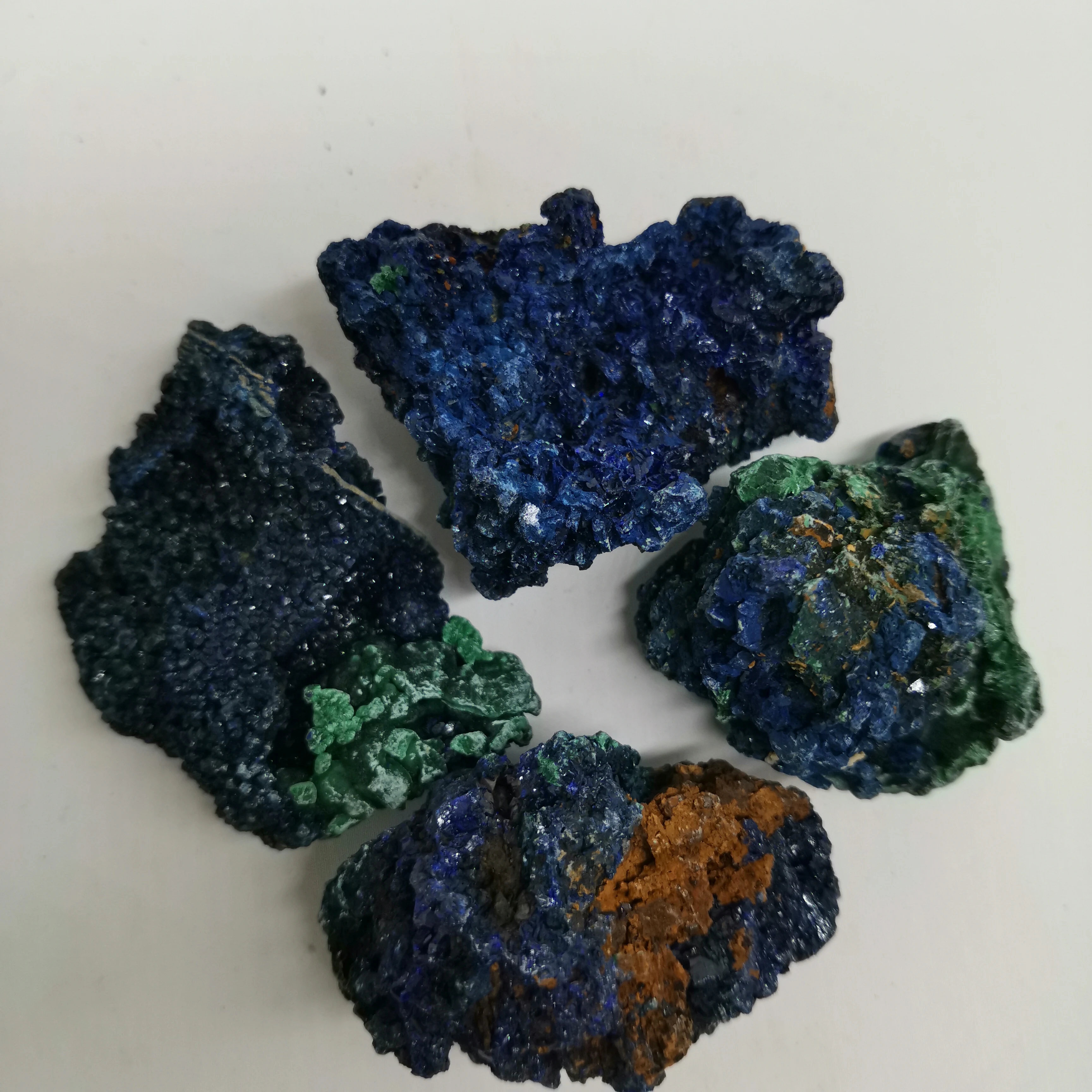 4 шт. природные минералы Azurite образец руды фэн шуй ремесла украшения для дома 2020