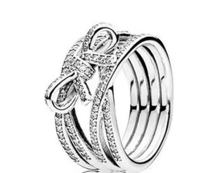Hot Sale Real 925 Sterling Silver Lucky Finger Rings For Women Fashion Jewelry Gift Drop shipping - Цвет основного камня: 32