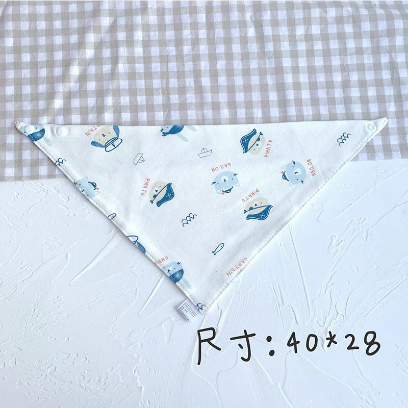 Ins Korean New Baby Triangle Scarf Baby Saliva Towel Fashion 5Pcs Set Pack Cotton Soft Bib Children Stuff 2020 (6)
