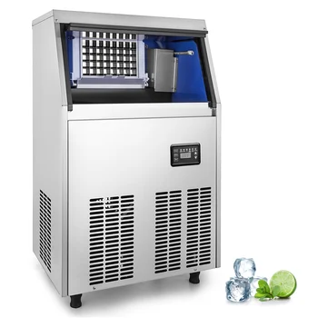 

VEVOR Portable Commercial Ice Maker w/ Scoop and Connection Hoses 110LBS/24H