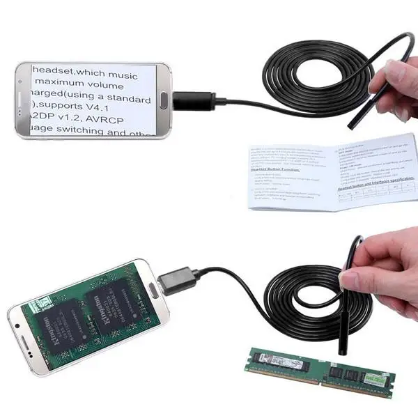 WiFi беспроводной 8,0 мм 720P USB эндоскоп 12345678 водонепроницаемый для Laprtop, телефона, телефона ПК ноутбука 3,5 м кабель