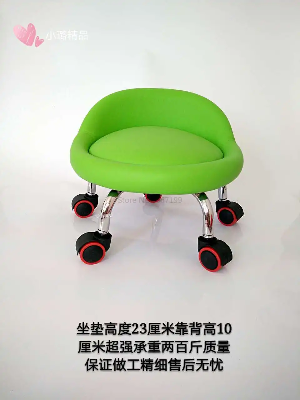 Pulley Stool Beauty Sewing Construction Stool Round Bench Stool with Doll Stool Child Toddler Stool Pulley Stool Squat Stool - Цвет: Армейский зеленый