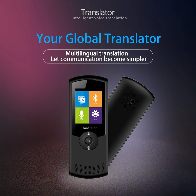 

Smart Voice Translator 2.4 Inch Touching Screen Two Way Real Time for Learning Travel Shopping OD889