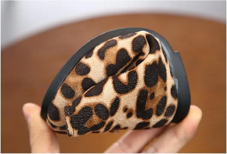 Autum Winter Child Casual Boots Leopard Boys Girls Soft Warm Shoes Baby Sport Shoes Children Toddler Shoes Brand Kids Boots