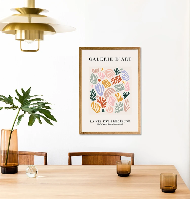 

Matisse Inspired Print, Henri Matisse Print, Matisse Exhibition Poster, Abstract Shape Print. Gallery Print