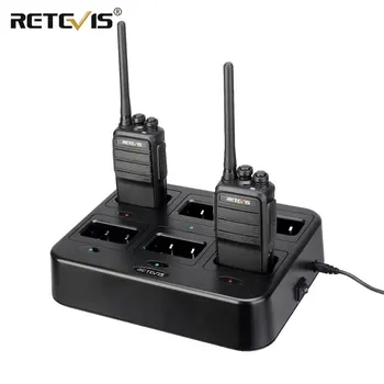 

6pcs Retevis R53 DMR Digital Walkie Talkie + Six-Way Charger PMR Radio UHF VOX 2 Way Radio Transceiver Ham Radio Comunication