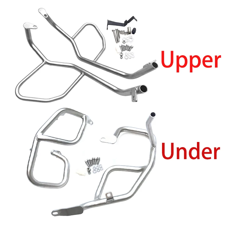 

Motorcycle Upper / Lower Engine Tank Guard Crash Bars Bumper Protector for BMW F750GS F850GS 2018 2019