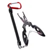 Multifunctional Fishing Pliers Scissors Line Cutter Hook Remover Fishing Clamp Accessories Tools With Lanyards Spring Rope ► Photo 3/6