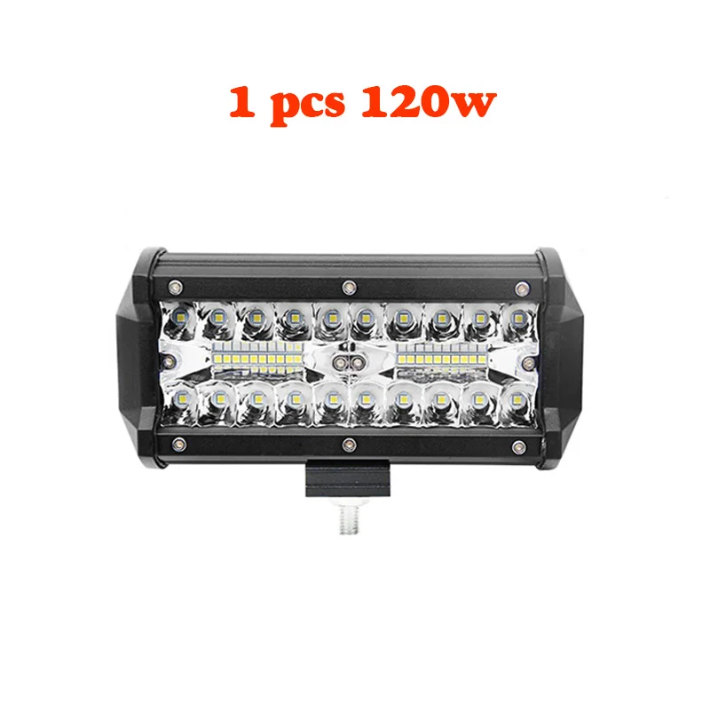 One piece 120w Светодиодный светильник 120 Вт для внедорожника светодиодный рабочий светильник комбинированный противотуманный светильник s Водонепроницаемый светодиодный светильник для джипа грузовика - Цвет: One piece 120w