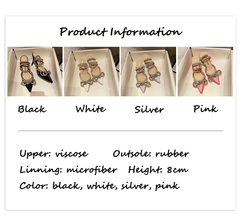 Fashion Style Glitter Rhinestones Women Pumps Crystal Bow 8 Cm Summer Lady Shoes Genuine Leather High Heels Party Prom Shoes