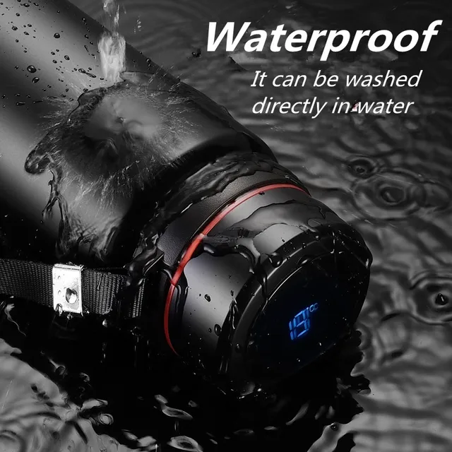 420-1500ml Large Capacity Vacuum LED Smart Temperature Digital Display Thermal Flask Thermos for Tea Water Bottle Keep Cold/Warm 2