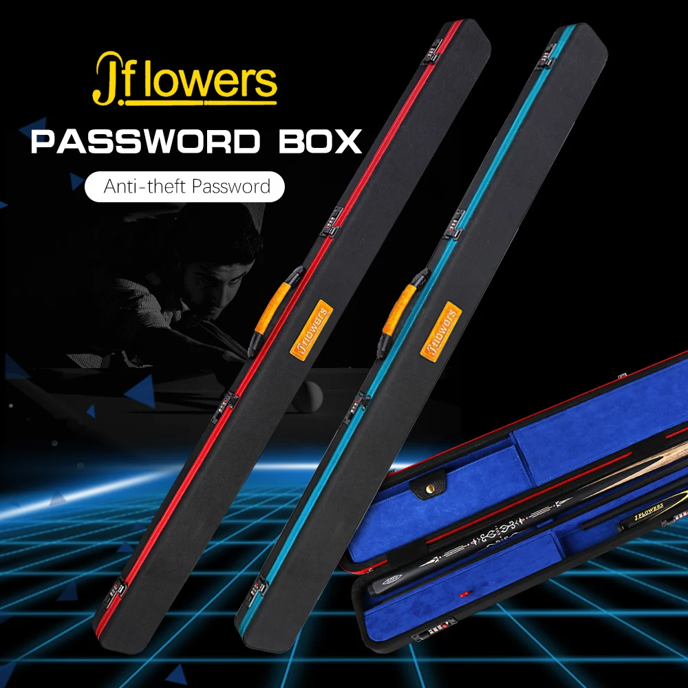 Jflowers 원피스 스누커 케이스, 대용량 나무 나일론 패브릭 상자, 전문 하드 큐 케이스, 당구 액세서리