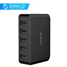 ORICO 5 портов 8A 40 Вт высокоскоростное настольное умное зарядное устройство для iPhone 5 6 7 Galaxy S7 Xiaomi Mi 5 htc 10 Ipad Телефон samsung зарядное устройство