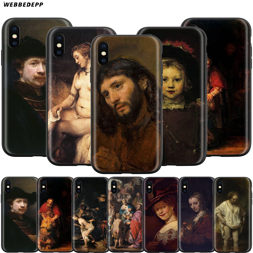 

Webbedepp Rembrandt Bathsheba Case for Apple iPhone 11 Pro XS Max XR X 8 7 6 6S Plus 5 5S SE