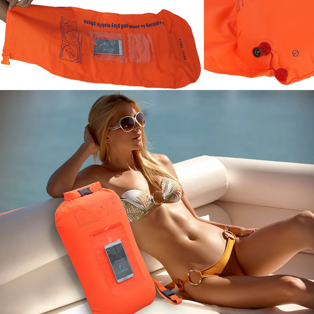 Inflatable Swimming Air Float Storage Bag Life Buoy Adult Manual for Snorkeling Surfing Boating | Спорт и развлечения