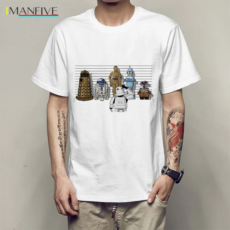 buy 21kind 2019 Creative droids Printed Star War T Shirt robot shirt Boy Novelty Men #039;s sleeve T shirt Tops Fashion Tees Darth Vader