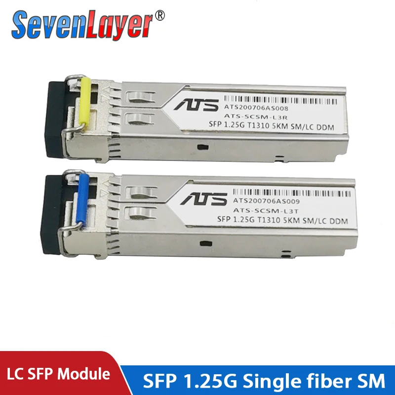 Одноволоконный оптический трансивер LC SFP 1 ГБ гигабитный волоконный