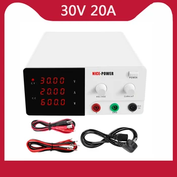 

New Laboratory Adjustable Power Supply 30V 20A 600W Regulator Digital Source 4 Digital DC Laboratory Switching Power Supply
