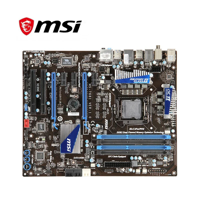 Материнская плата для компьютера MSI 1155 (B3) LGA DDR3 ПК Intel P67 P67M б/у | Компьютеры и офис
