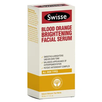 

Australia Swisse Blood Orange Brightening Facial Serum 30ml Anti aging for Uneven skin tones Excess pigmentation