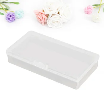 

6Pcs Simple Plastic Rectangle Stationery Transparent Pencil Box Pen Storage Holder Pen Case for Kid Home Adult Office