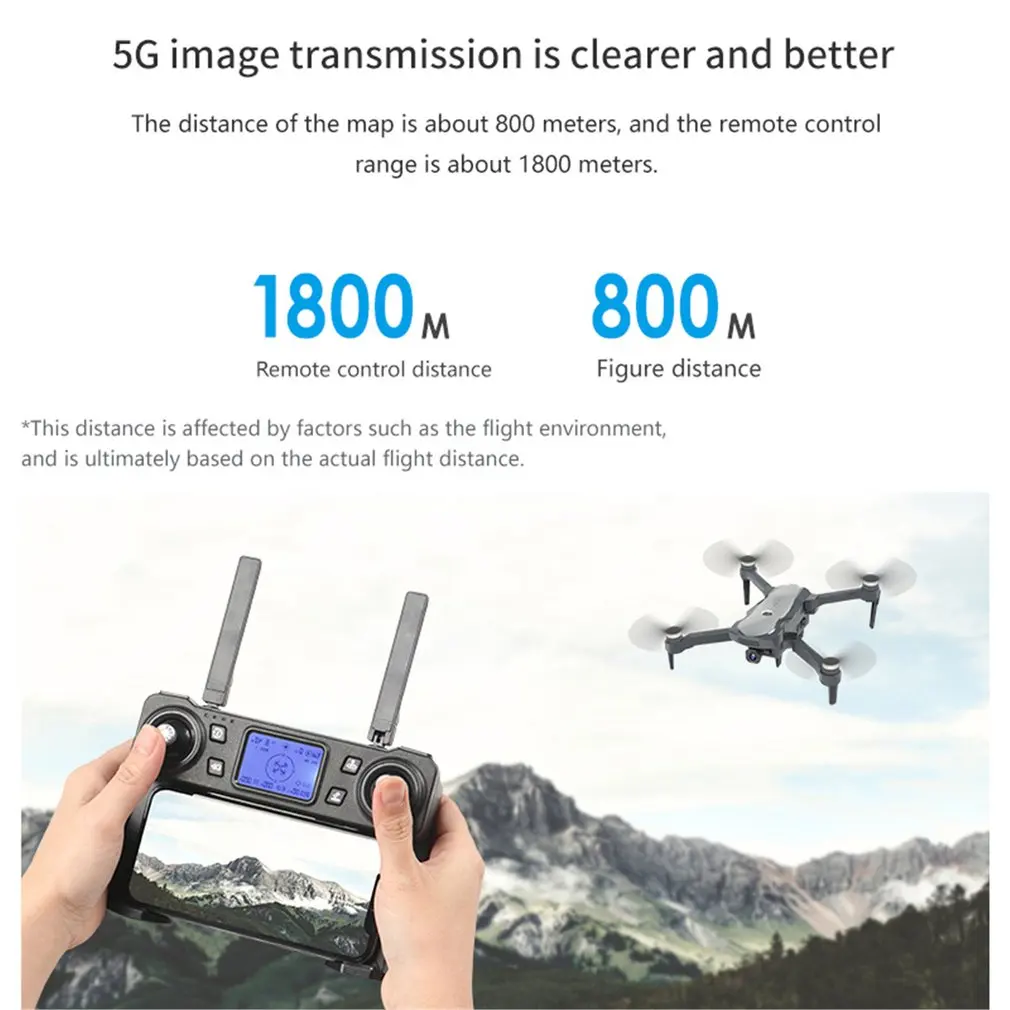 K20 RC Drone with 4K Camera ESC 5G GPS WiFi FPV Brushless 1800m Control Distance Foldable RC Helicopter Airplane Toys