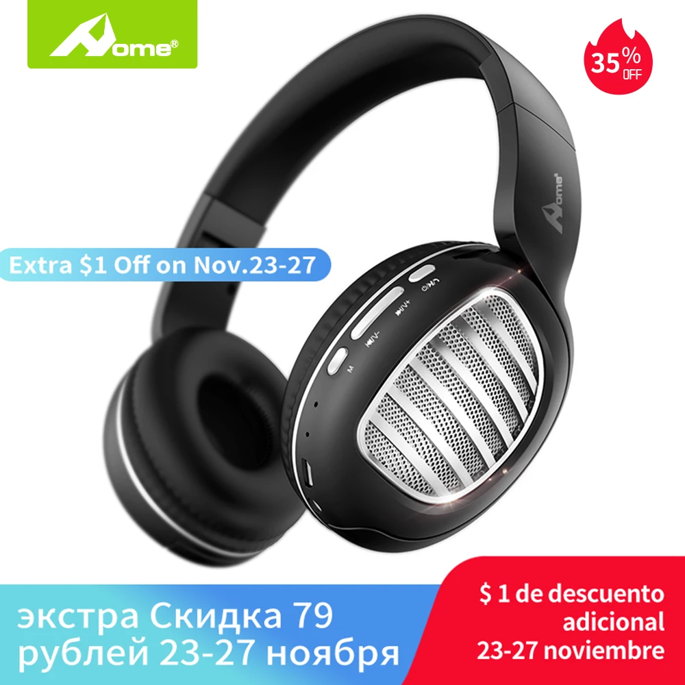 Wireless Bluetooth Headphones With Microphone Over The Ear Noise Cancelling Foldable Computer Headphones for Kids TV PC Gaming