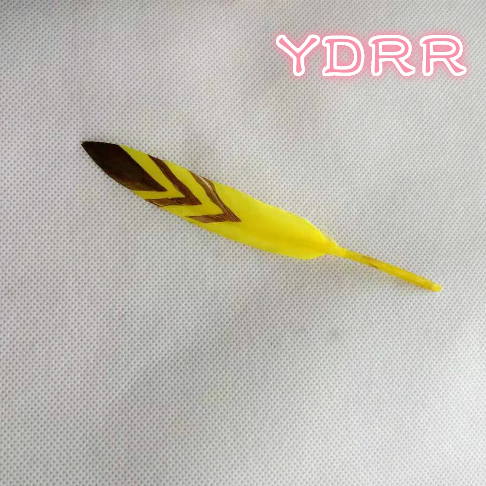 Дешевые перья для рукоделия DIY гусиные перья окрашенные цвета украшения перья для карнавала Декор