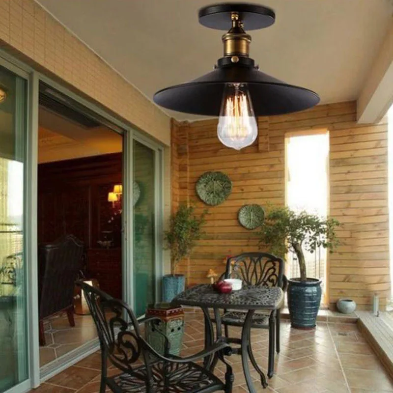Edison American-Style Loft Retro Nostalgic Industrial-Style Entrance Lights Hallway Small Pavilion Balcony Small Ceiling Lamp
