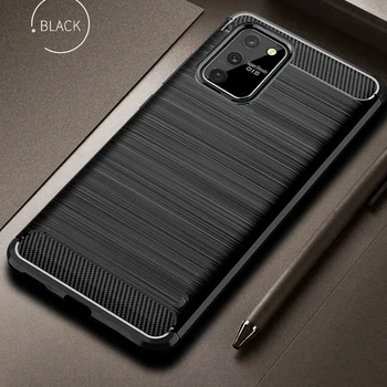

For Samsung Galaxy S10 Lite SM-G770F/DS,DSM Case Carbon Fiber Cover Shockproof Phone Case For Samsung S 10 Lite Cover Flex Shell
