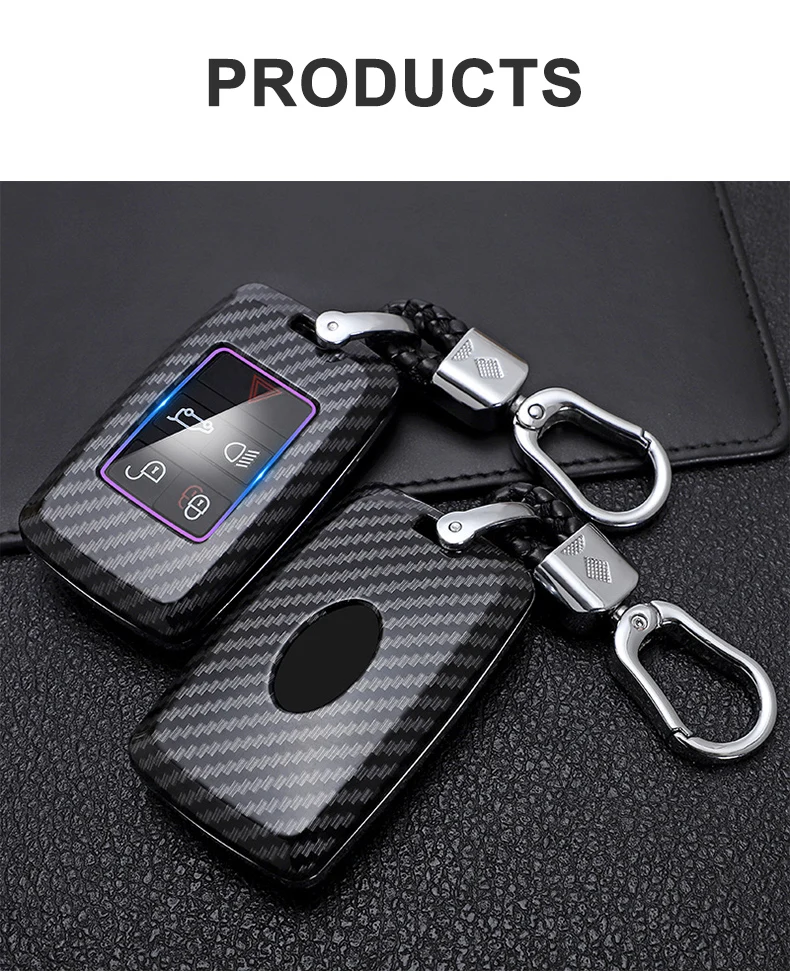 Carbon Fiber Car Smart Key Cover Case Fob For Land Rover Range Rover Sport A9 Discovery 2 3 4 Sport For Jaguar XF A8 A9 X8 XE XF - Hfa172b3bc59848e3891faf02c38971c4o