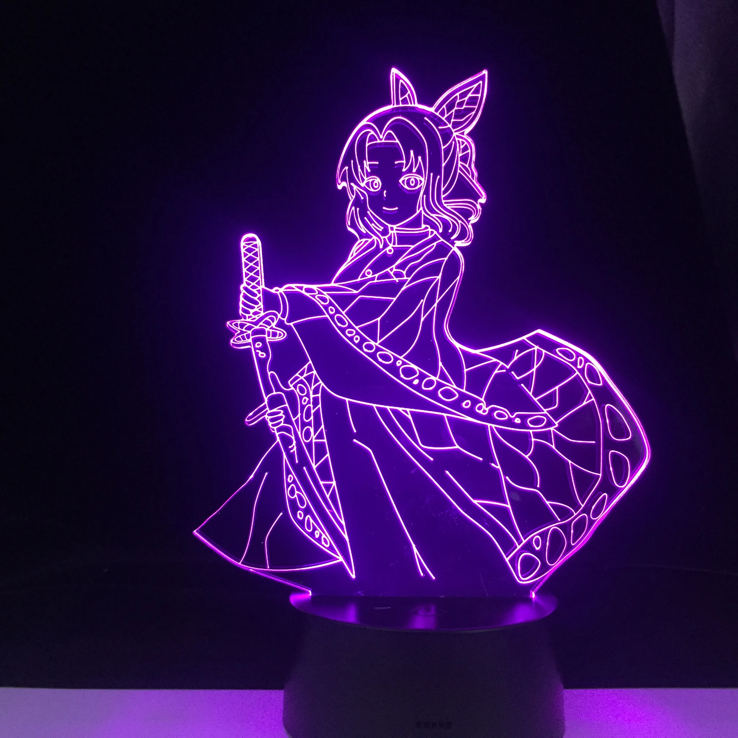 Shinobu Kocho Demon Slayer LED Nightlight Acrylic Figure 16 Colours