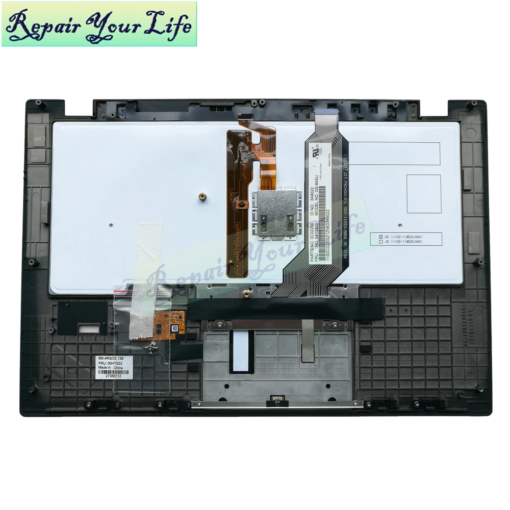 X1 Carbon 1st Gen 2013 Клавиатура для ноутбука lenovo Thinkpad Carbon X1 Gen 1 1st RU Клавиатура с подсветкой palmest TOP Case 00HT023