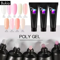 Bukio Poly Extention гель УФ-гель продлевающий половой акт акриловый полигель прозрачный Кристальный желе гель для ногтей акриловый замачиваемый