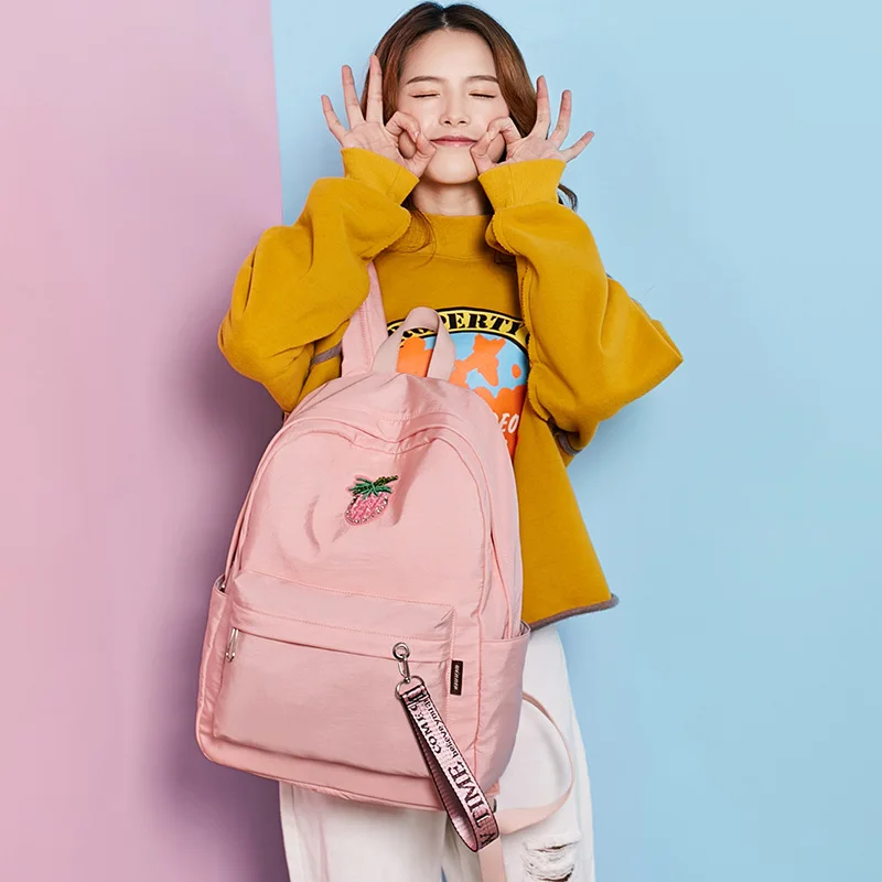 Winner WINNER Милая школьная сумка для студентов, женский модный рюкзак, женский рюкзак в Корейском стиле, рюкзак с инкрустацией стразами
