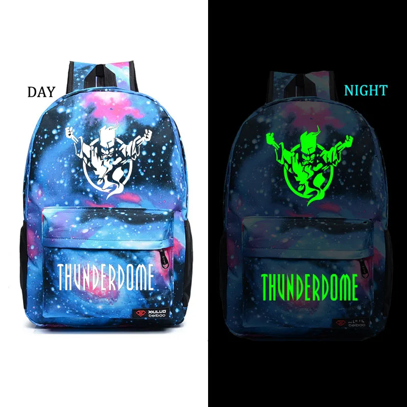 Thunderdome noctilucous школьная сумка игровой Рюкзак Студенческая Школьная Сумка Повседневный рюкзак для мужчин и женщин рюкзак для ноутбука рюкзак - Цвет: style3 BLUE