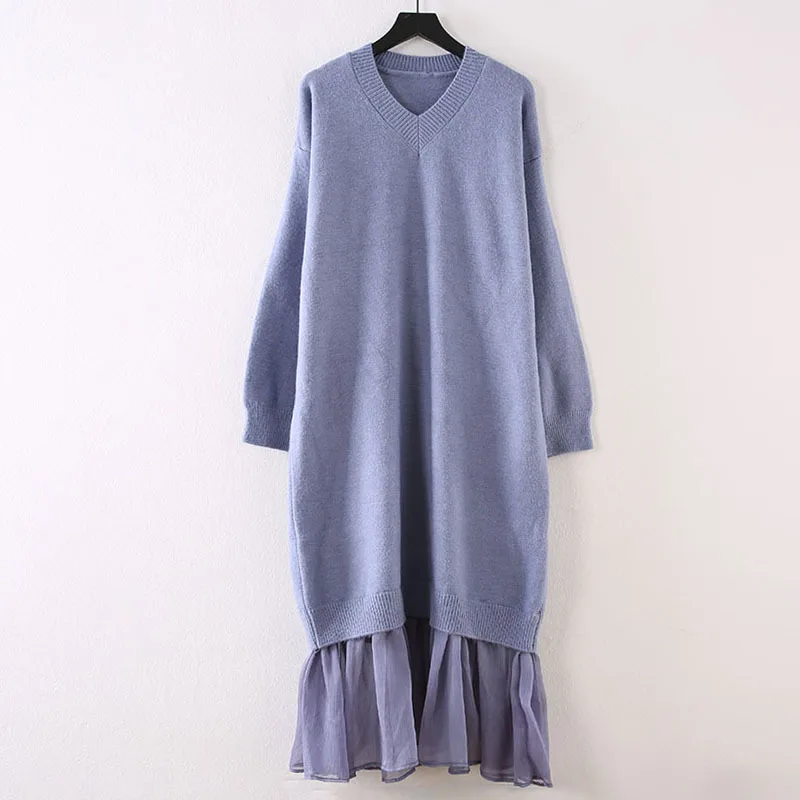 

Very Fairy of Mid-length Joint Sweater Women's 2019 Autumn Clothing New Style Western Style Base Shirt Online Celebrity Jersey D