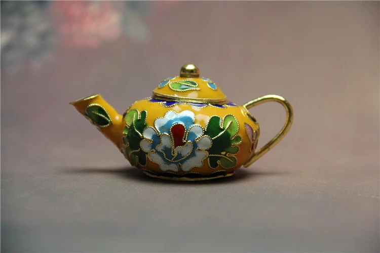 Beijing Cloisonne(Small Teapot) Enamel Handicraft with Chinese Characteristics