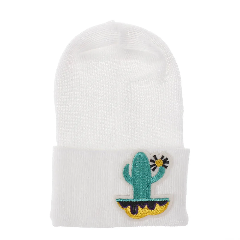 AM0032 cactus Больничные шифоновые шапки для новорожденных с большими бантиками, Вязаная Мягкая Шапка-бини для новорожденных, реквизит для фотосессии, аксессуары для новорожденных девочек 0-6 месяцев - Цвет: AM0032 cactus