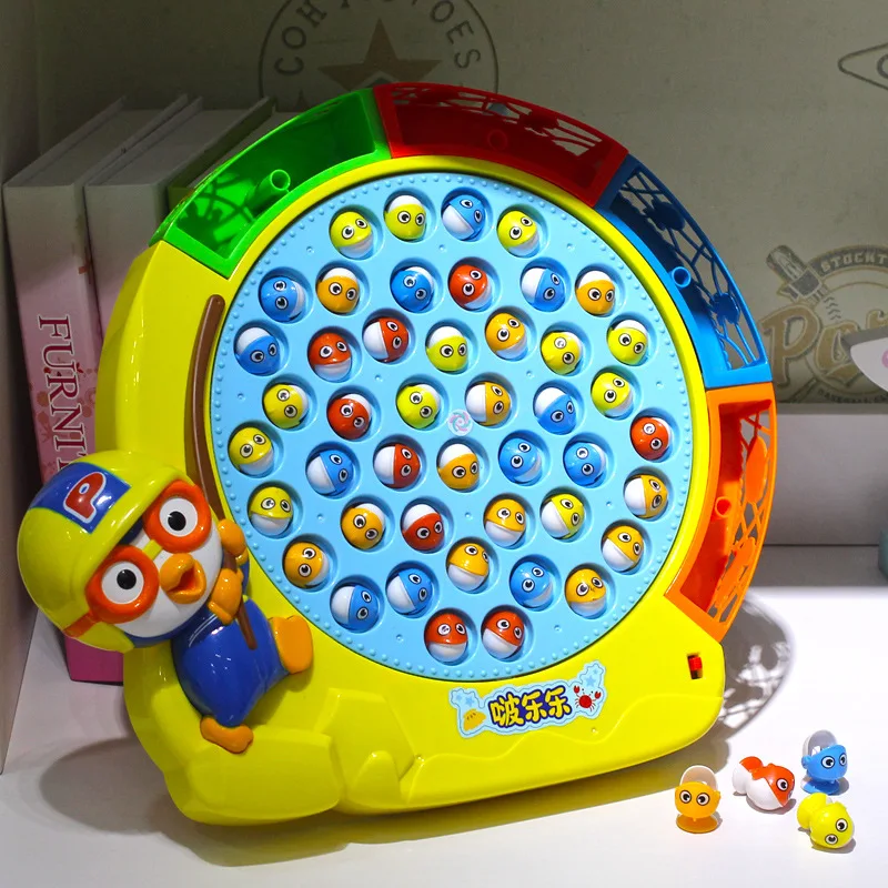 

Children's Fishing Toy Pool Set Magnetic 2 Years Old Baby Kitten Fishing 1-3 Years Old Puzzle Boy Toy