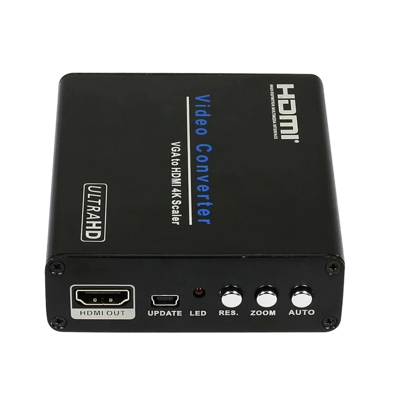FULL-Vga к Hdmi 4K Scaler аудио Vga вход к Hdmi выход 4K x 2K аналого-цифровой адаптер(США штекер
