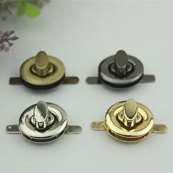 

Bag Hardware Accessories Gold Die Casting Twist Lock Oval Bags Handbags