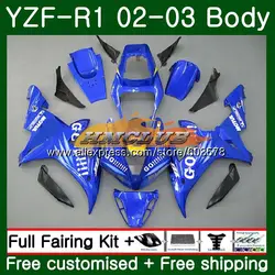 Для кузова Yamaha YZF R 1 YZF 1000 YZF-1000 2002 2003 60CL. 9 синий YZF R1 02-03 тела YZF1000 YZF-R1 YZFR1 02 03 обтекатель