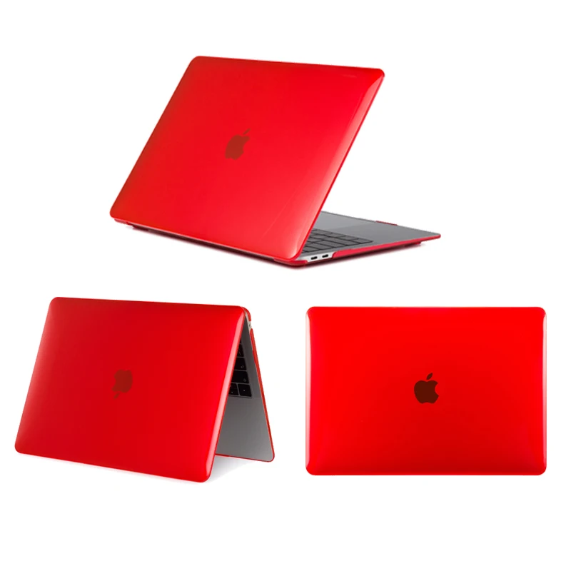 Чехол для ноутбука Apple Macbook Mac book Air Pro retina New Touch Bar 11 12 13 15 дюймов матовый жесткий чехол для ноутбука Чехол 13,3 - Цвет: crystal Red