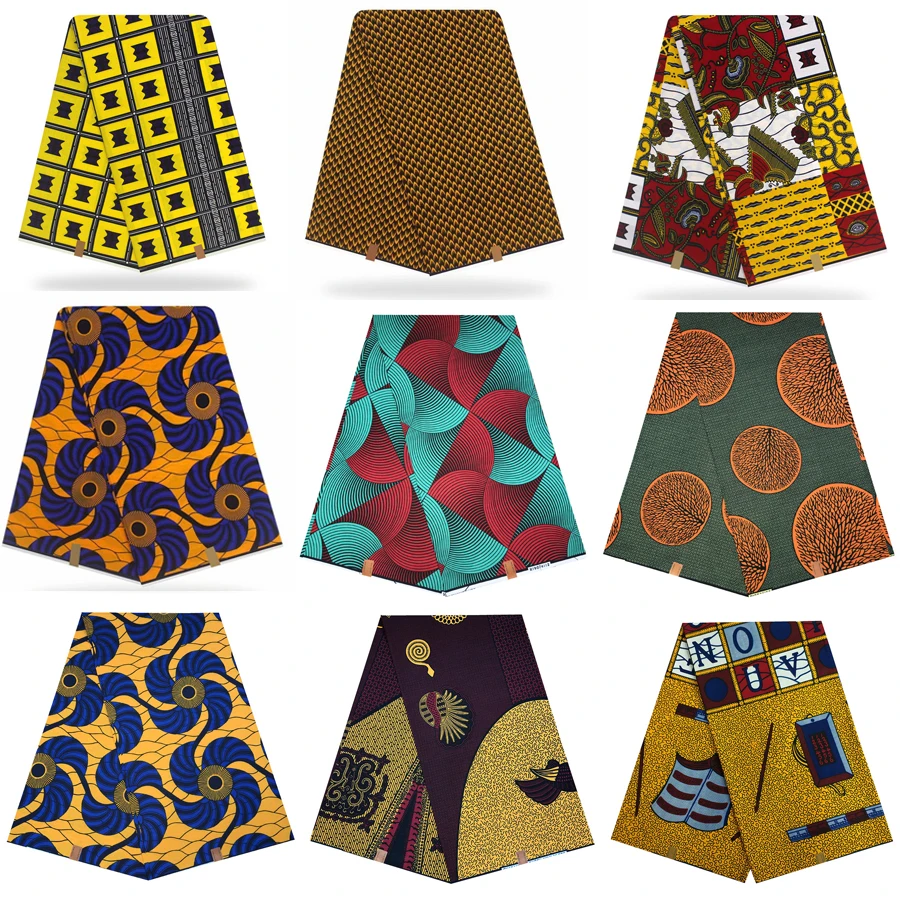 Африканская ткань голландская восковая печать Высокое качество хлопок Анкара ткань шитье настоящий голландский настоящий воск 6 ярдов Одежда DIY платье