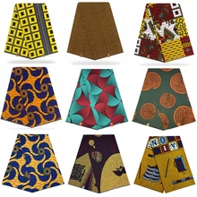 Африканская ткань голландская восковая печать Высокое качество хлопок Анкара ткань шитье настоящий голландский настоящий воск 6 ярдов Одежда DIY платье