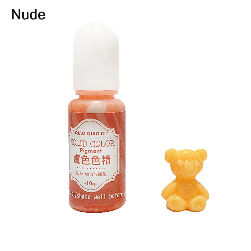 UV Resin Pigment Polish Solid Glue for Silicone Mold Jewelry Making DIY Handmade Crafts DEC889 - Цвет: Nude