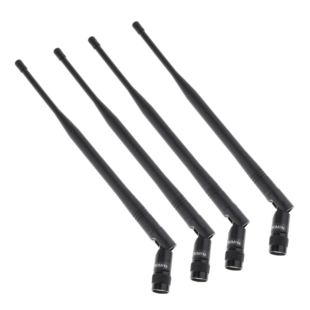4pcs Plastic Tnc Uhf Wireless Microphone Antenna Connector Signal Line Electric Instrument